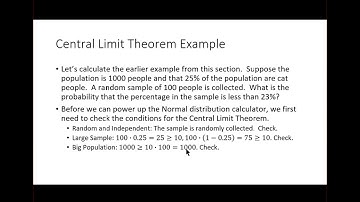 Statistics: Section 7.3, Central Limit Theorem for Proportions