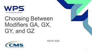 Choosing Between Modifiers GA, GX, GY, and GZ