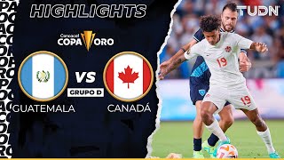 RESUMEN | Guatemala vs Canadá | Copa Oro 2023 | TUDN