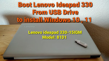 Boot Lenovo Ideapad 330 From USB Drive to install Windows 10, 11 #lenovo  #lenovolaptops #laptop