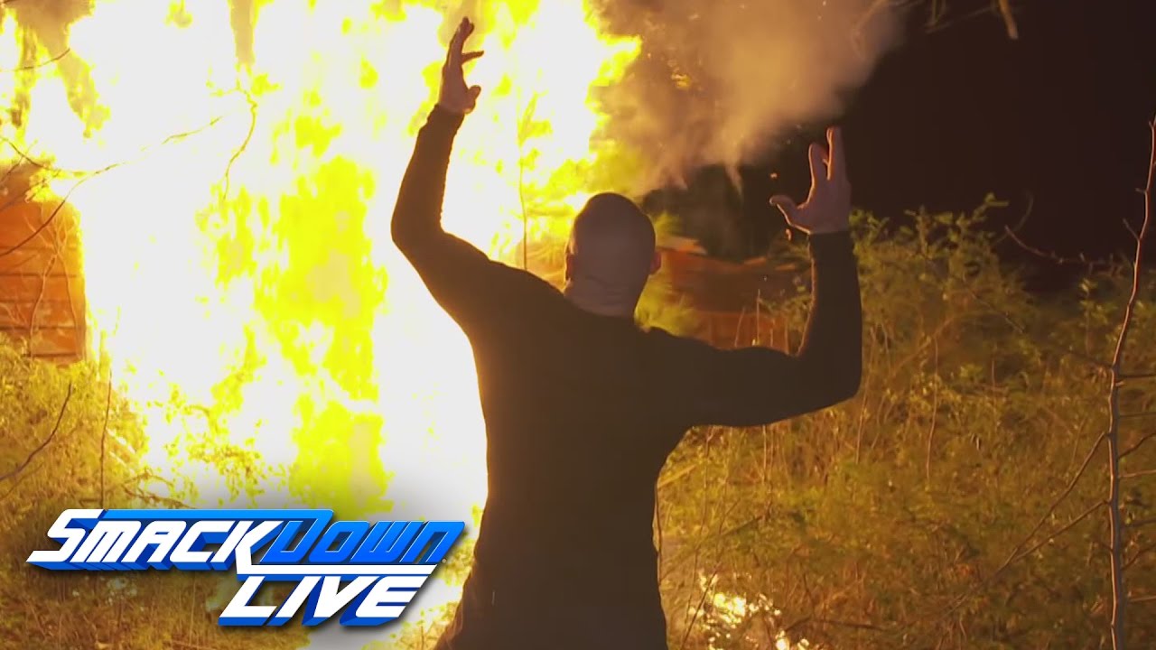 Randy Orton burns down the Wyatt Family Compound SmackDown LIVE Feb 28 2017