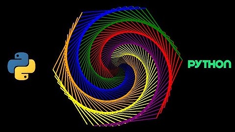 Rainbow Benzene In Python Turtle Graphics | #Shorts | #YouTube Shorts