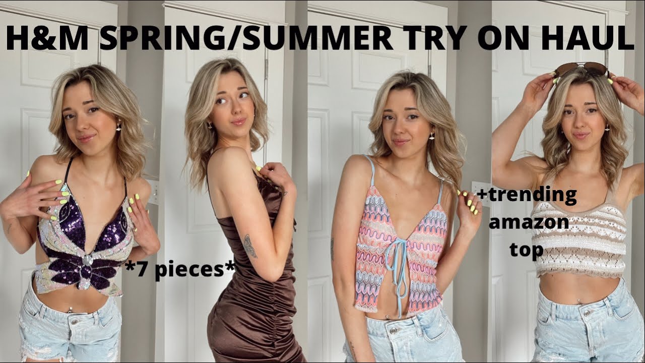 HUGE H&M TRY ON HAUL - NEW SPRING AND SUMMER COLLECTION 2022 + h&m shop with me