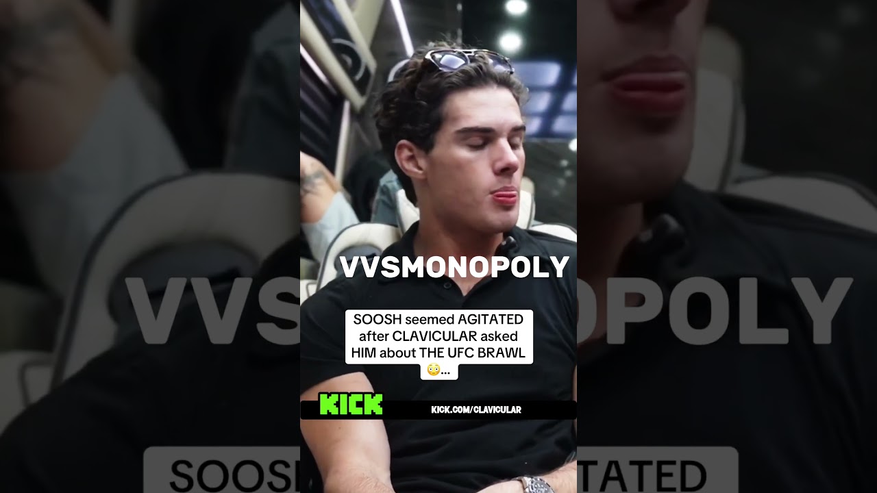 SOOSH Seemed AGITATED After CLAVICULAR Asked HIM About THE UFC BRAWL 😳...