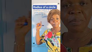 How to calculate the radius of a circle when the circumference is given #maths