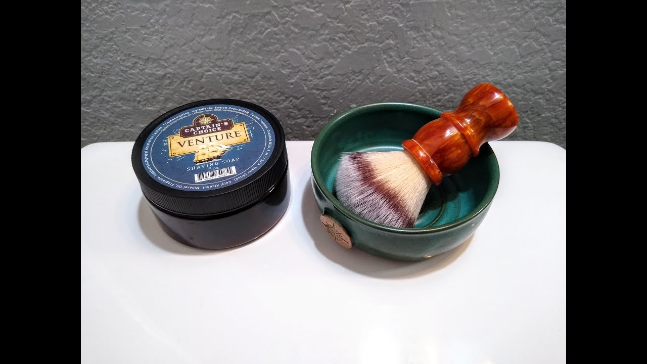 Bowl Lathering w/ Captain's Choice Venture & Synthetic brush