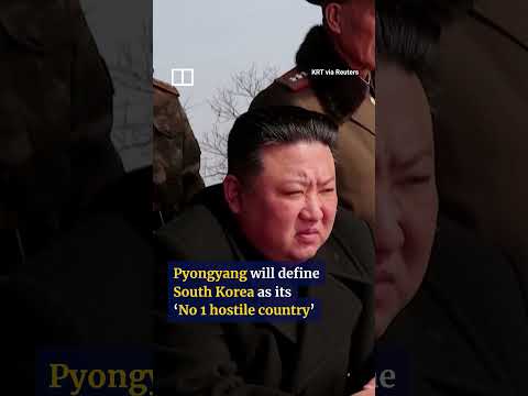 IN A MINUTE: Kim Jong-un declares South Korea the North’s ‘top enemy’ #shorts