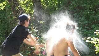 Throwing Water Balloons at People Prank - RebelTV