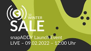 Winter '22 SALE – 09.02.2022 by snapADDY GmbH 258 views 2 years ago 54 minutes