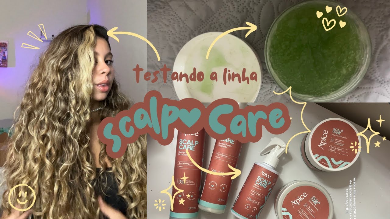 testando a linha capilar SCALP CARE da ápice cosméticos ☆