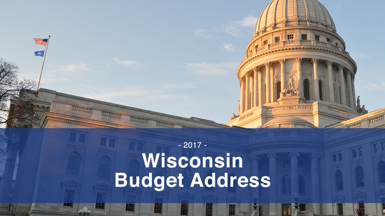 2017 Wisconsin Budget Address YouTube