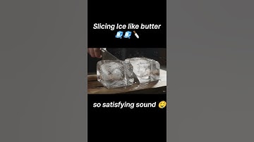 Satisfying Ice Cube Cut with Sharp Knife | ASMR Chill Slice #asmrcutting #asmrvideo #icecutting
