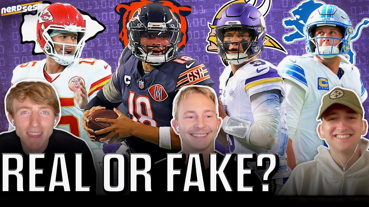NFL Real or Fake: McCarthy & Caleb rollercoaster debuts, Chiefs & Lions in trouble? | Nerd Sesh