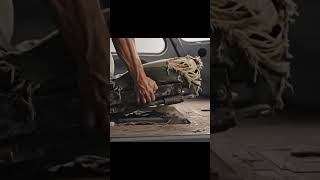 ASMR Helicopter Restoration 😍 Comanche Rebuild #ASMR #Shorts #Restoration