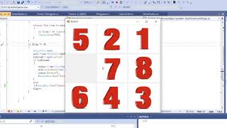 Eight Sliding Tiles Game simulation in VS screenshot 5