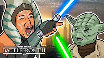 How it feels to 1v1 your friends in Star Wars Battlefront 2...