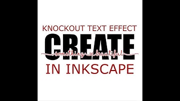 Knockout text effect in Inkscape