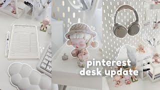 Pinterest Inspired Desk Makeover  Aesthetic Accessories, IKEA Pegboard, PopMart Figures