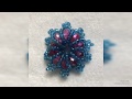 Tutorial on how to make this beaded flower brooch