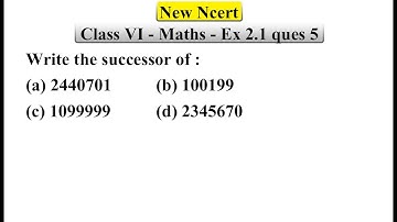 Q 5 - Ex 2.1 - Whole Numbers - Chapter 2- Class 6th NCERT Maths | Class 6 maths ex 2.1 ques 5