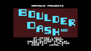 Boulder Dash. MSX. First Star Software / Peter Liepa 1985. Full Playthrough