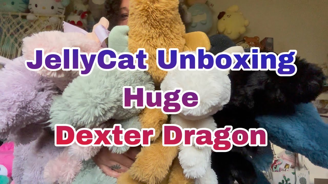 Unboxing Huge Dexter Jellycat Dragon - YouTube