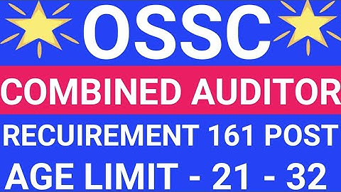 OSSC COMBINED AUDITOR RECUIREMENT 161 POST