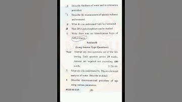 MJPRU MSc 4th semester zoology pepar 5th 2024 #mjpruletestupdate #mjpruquestionpaper