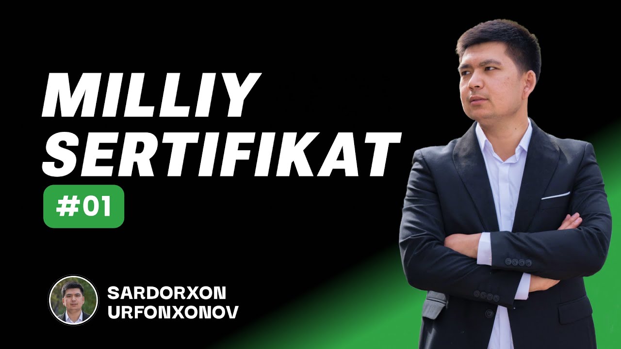 #MILLIYSERTIFIKAT savoli 01