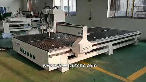 GoodCut Convenient Operation1325 Double Head CNC Router with Leadshine/Yaskawa/Delta Servo Motor