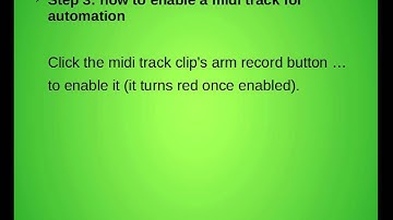 A simple automation in Ableton Live 9 (DAW)