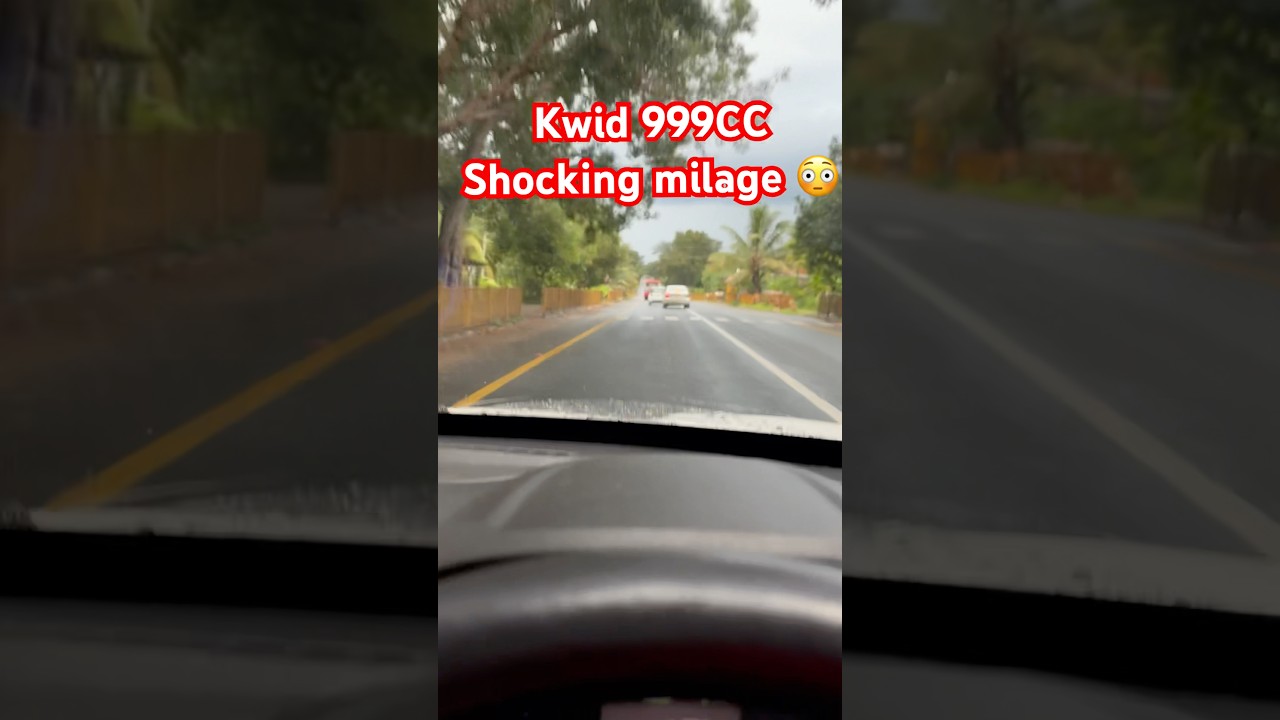 Kwid shocking milage 😳😳 