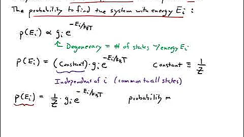 Lecture - Partition Function (part 1 of 4)