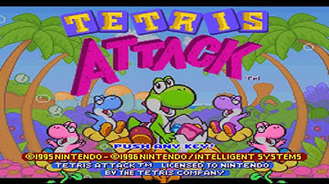 Tetris Attack (SNES) - Title (Cover)