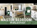 DIY Master Bedroom Makeover on a Budget 2022 | Bedroom Decorating Ideas | Transitional Modern Decor