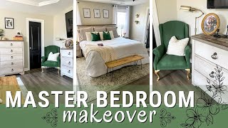 DIY Master Bedroom Makeover on a Budget 2022 | Bedroom Decorating Ideas | Transitional Modern Decor