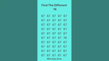 Find The Different odd 76 #mathquiz #odd #oddchallenge
