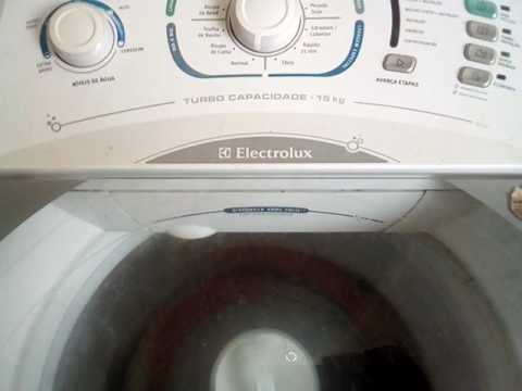 Lavadora Electrolux 15 kg nao centrífuga - YouTube