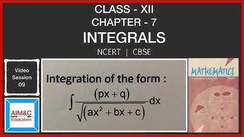 Integral of the Form: Linear Upon Sqrt of quadratic Function|Class 12 Maths| Integrals|By G K Tiwary