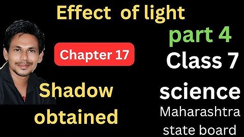 The shadow obtained from a point  and extended source class 7 science chapter 17 effect of light