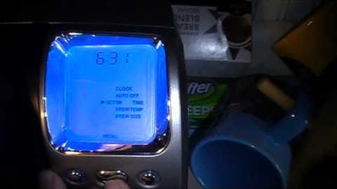 How To Set On Off Automatic Time Feature On Keurig Coffee Maker
