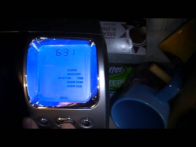 How To Set On Off Automatic Time Feature On Keurig Coffee Maker 