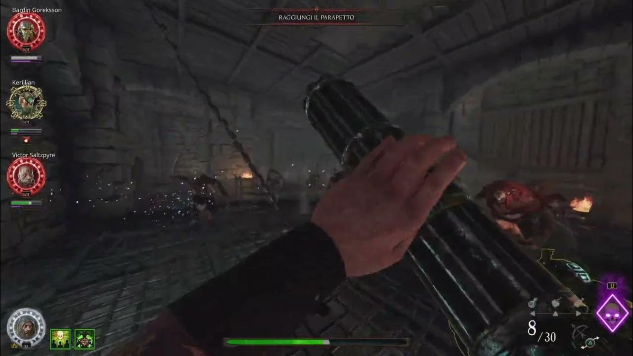 Playing Darktide on Vermintide 2 Cataclysm solo with bots Kruber