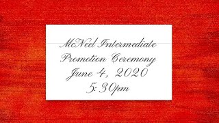 McNeel 8th Grade Promotion Ceremony 2020