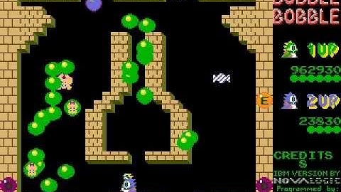 [Part 3/10] Bubble Bobble (DOS version) 2-players walkthrough, with secret round 31