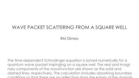 Square well scattering