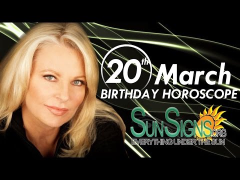 Video: Ce este semnul zodiacal 20 martie?