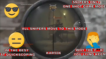 NEW ONE SHOT MODE IN COD WW2 IM THE BEST PERIOD