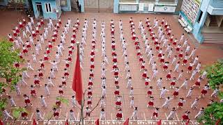 Màn đồng diễn thể dục - Trường Tiểu học Quang Trung