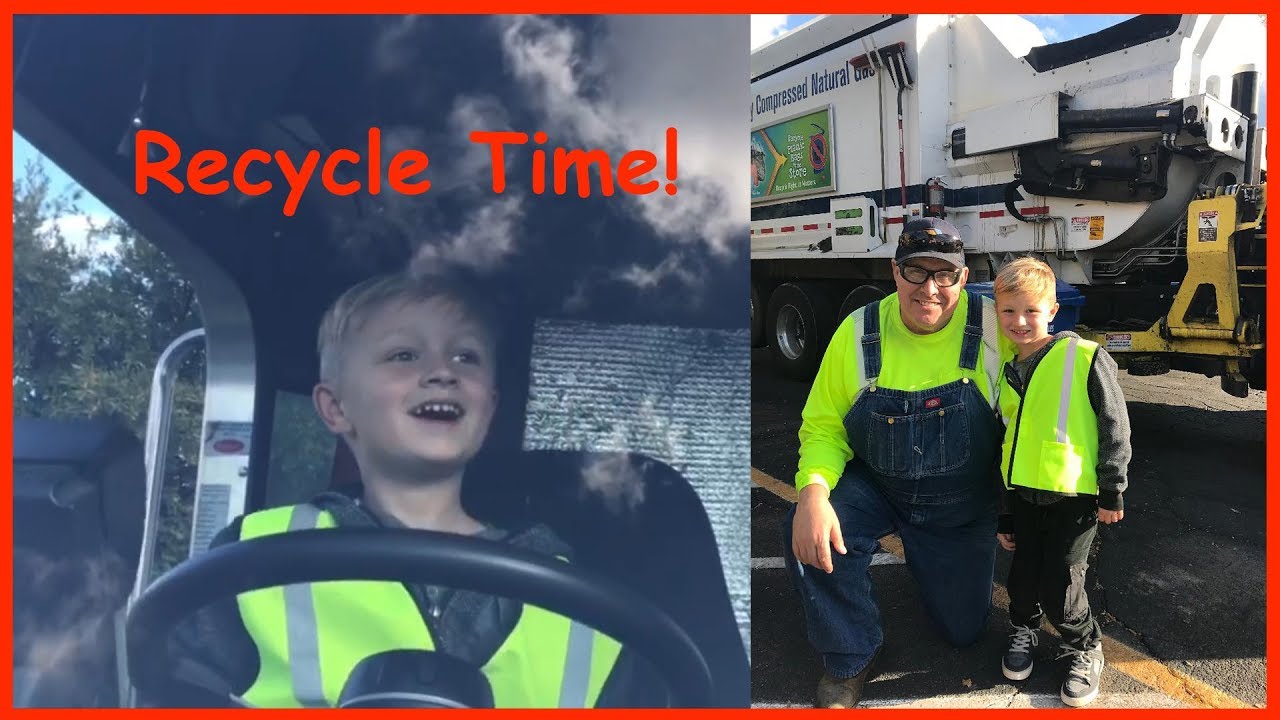 Get Inside Garbage and Recycle Trucks with Garbage Family Show! - YouTube